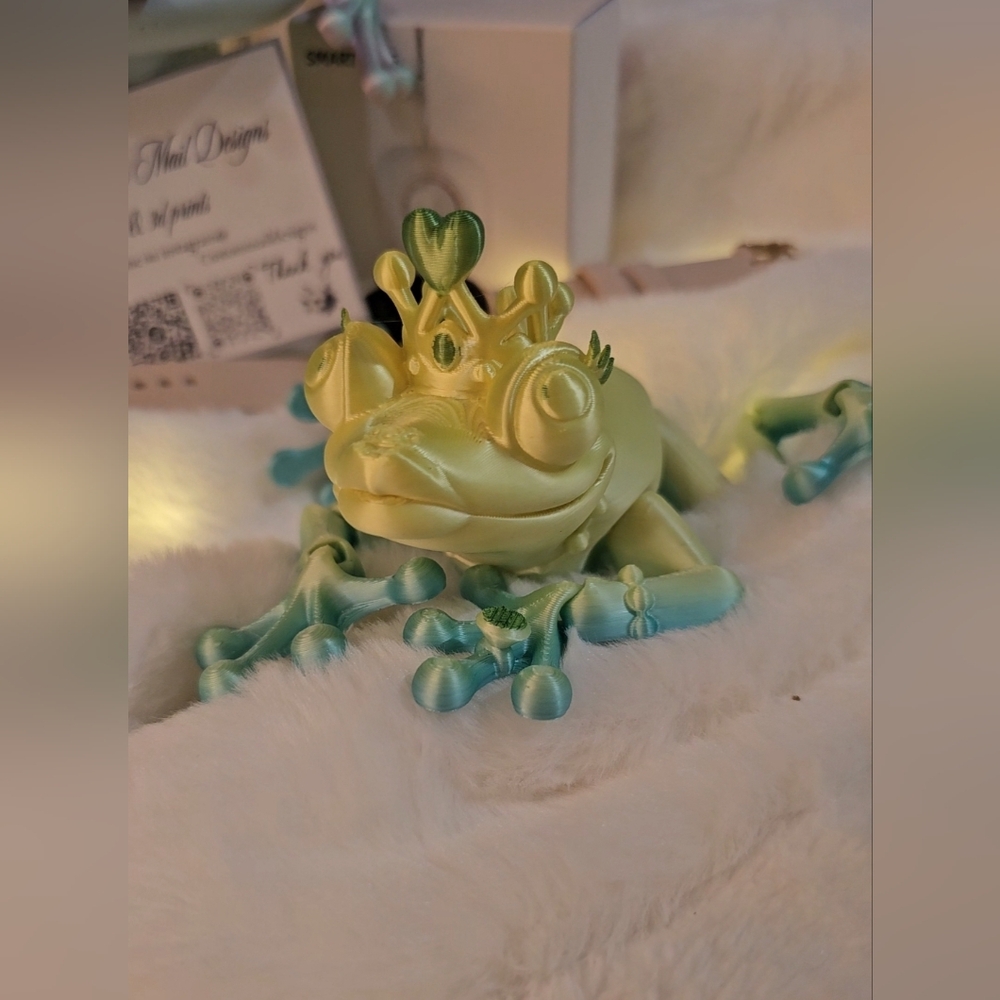Princess Frog 3d Printed By Me.